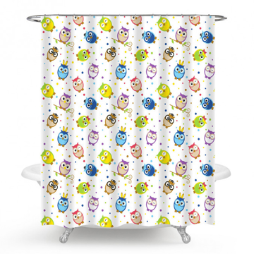 Slika Zavesa za kupatilo 2000x1800 mm mala sova MZ 26